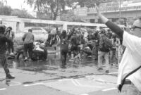 Ribuan massa memenuhi jalanan, sorotan PBB tertuju pada cara aparat mengelola protes. (Instagram.com @herrysyahnana)
